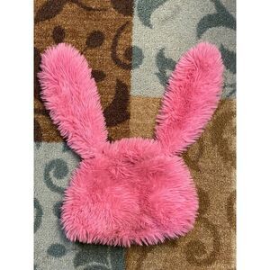 Pink Faux‎ Fur Easter Bunny Hat Shaped ears